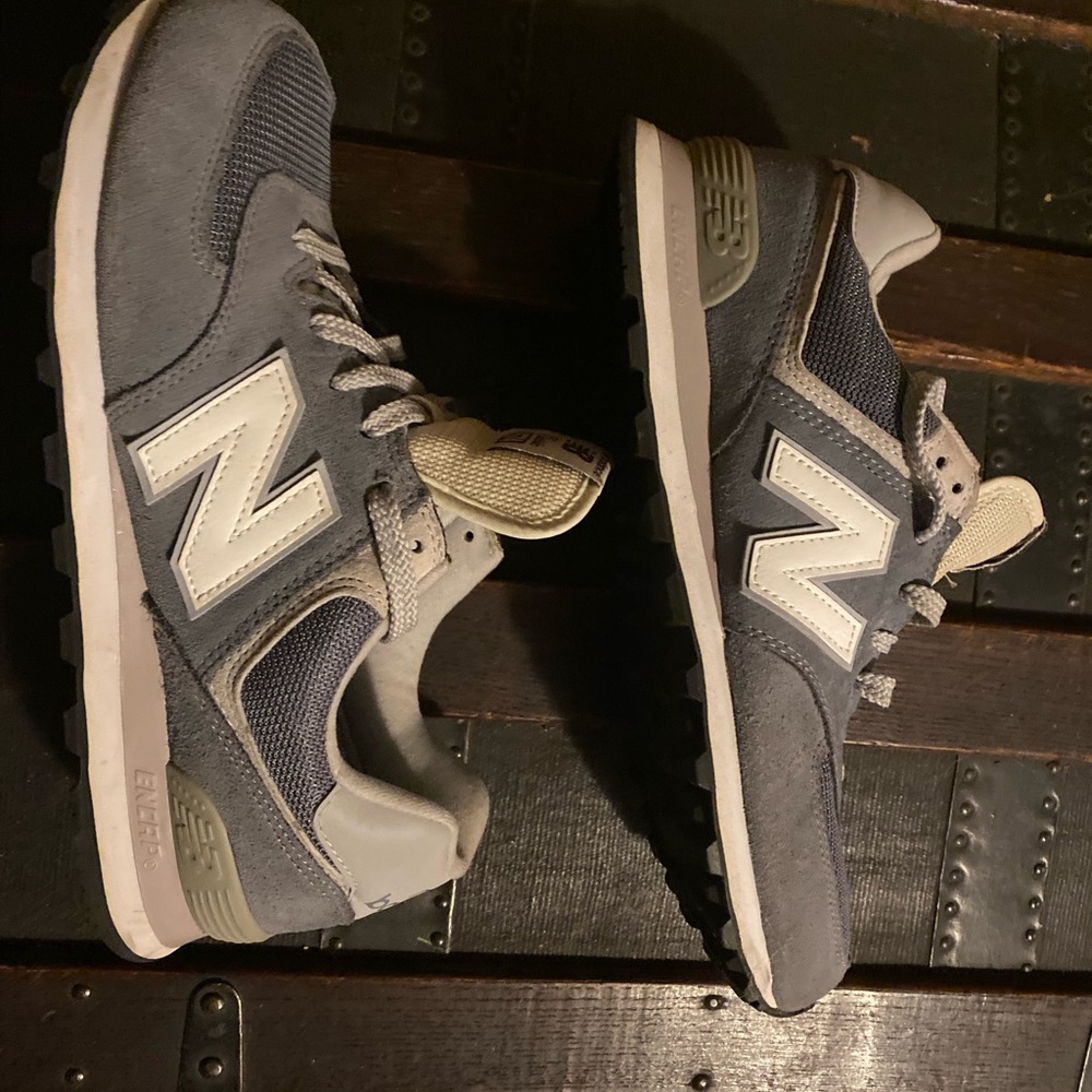 New Balance Classic 574 Gray and White Sneakers